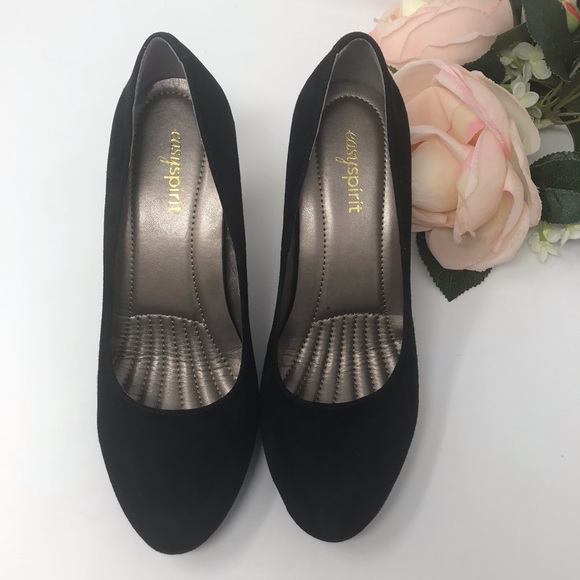 EasySpirit Women’s Heel’s Shoes Suede Black W - Picture 5 of 8